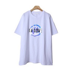 시크블랙 여성용 디므트 홀로그램 스마일 반팔 티셔츠