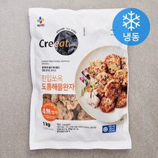 크레잇 한입 쏘옥 도톰 해물완자 (냉동), 1kg, 1개