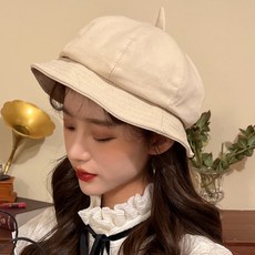 베이직 지사 왕골 버킷햇