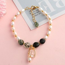 여성용 원석 담수 진주 팔찌 193