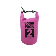 w에이블 방수 비치 수영 드라이 백팩 2L, 07 분홍색