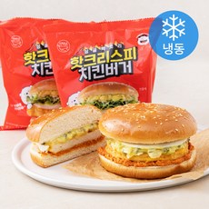 싱글팩토리 핫크리스피 치킨버거 (냉동), 6개, 190g