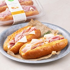그린래빗 독일식 햄치즈 바게트 샌드위치C 2팩, 210g, 1개