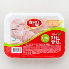 자연실록 하림 무항생제 인증 한입 닭가슴살 (냉장), 400g,