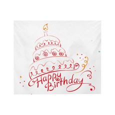 페이토 생일 태피스트리 사진 배경 현수막, A02