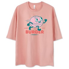 벤힛 버거런 오버핏 빅사이즈 반팔티셔츠