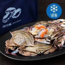살맛나요 국내산 비손질 알배기 암꽃게 선물세트 (냉동) + 쇼핑백, 1.5kg(4~7미), 1세트