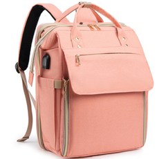 위더홈 대용량 베이직 컬러 기저귀 가방, 핑크
