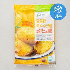 풀무원 풀스키친 달콤한 옥수수크림 & 갈릭소시지빵 9입 (냉동), 612g, 1개