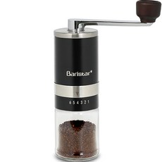 Baristar 수동 커피그라인더, 블랙(BM4K), 1개
