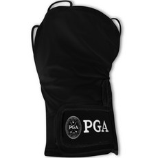 PGA 여성용 벨크로형 손등 토시, 블랙(PGA104LBK)