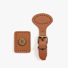 byhands 銅製皮革鎖扣 2入, 1套, 駱駝