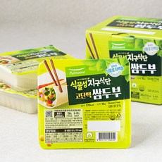 풀무원 식물성 지구식단 고단백 쌈두부, 3입, 100g