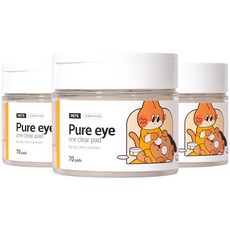 정글몬스터 반려동물 퓨어 아이 원 클리어 패드 눈물세정제, 3개, 200ml