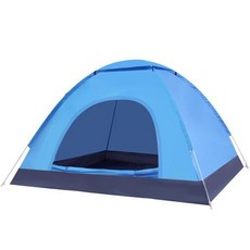 에쉬울프 원터치 초간편 텐트, 2인, 블루
