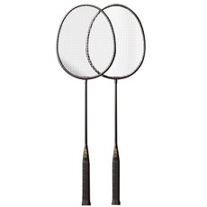YLIKE 초경량 탄성 배드민턴 라켓 블랙, YUKE-YPTTF40, 2개