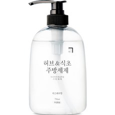 살림백서 허브 앤 식초 주방세제 라즈베리향, 1개, 750ml