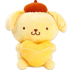 산리오 캐릭터즈 하트 봉제인형 폼폼푸린, 26cm, 혼합색상
