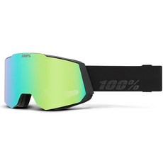 백퍼센트 SNOWCRAFT AF HiPER 스노우고글, Black + Green