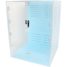 보라펫 업그레이드 붙이류 사육장 35 x 35 x 50 cm, 1개, 하늘