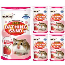 New Age Hamster Mimine 水浴沙草莓味 NA-H011, 1公斤, 5個