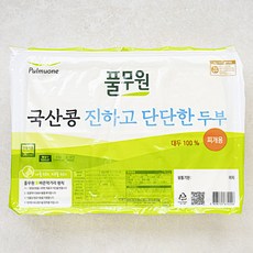 풀무원 국산콩 진하고 단단한 두부 찌개용, 1개, 3kg