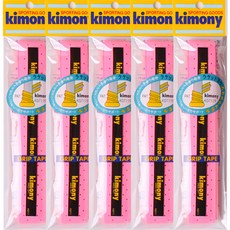 키모니 배드민턴 하이 소프트 홀스파이럴그립 KGT119 5p, 핑크, 1세트 핑크, 1개