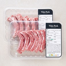 빌라스포크 무항생제 인증 한돈 등갈비 찜 / 구이용 (냉장), 400g, 2개