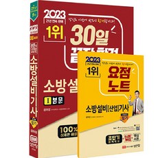 2023 30일 끝장 합격 소방설비기사 필기 전기1, 성안당