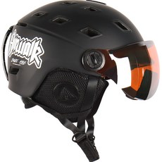 AIRWALK Whistler一體型護目鏡雪地安全帽 MS100, 黑色, 1個