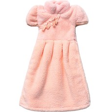 DM 미니드레스 주방 핸드타올, 1개, 라이트핑크