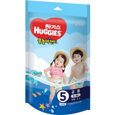 하기스 물놀이 팬티형 수영장 기저귀 아동용, 5단계, 60매