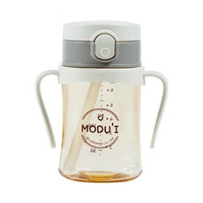 블루마마 모두아이 리뉴얼 원터치 빨대컵 200ml, 크림, 1개