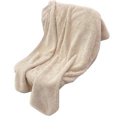 밈크 부드러운 비치타월, 브라운, 1개