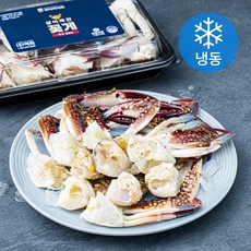 바다미식회 살이꽉찬 국내산 손질꽃게 4절 (냉동), 500g, 1개