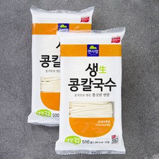 면사랑 생 콩칼국수, 500g, 2개