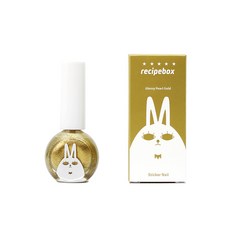 레시피박스 수성 매니큐어 10ml, 글로시펄골드, 1개