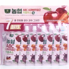 농협 ABC 사과 비트 당근 착즙주스, 100ml, 7개