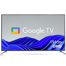 와이드뷰 4K UHD 구글3.0 스마트 TV, 191cm, WGE75UT1, 스탠드형,