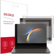 스코코 노트북 저반사 액정보호필름 + 외부보호필름 세트 NT960XFH, 1세트
