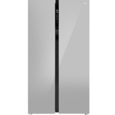 TCL 글라스도어 양문형 냉장고 600L 방문설치, 실버, TRF-650WEX2FBPKR