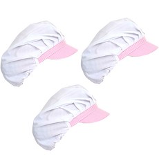 위생모자 전체원단, 핑크, 3개