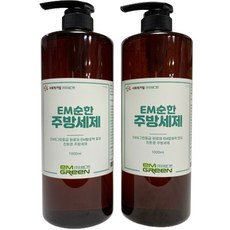 이엠그린 EM순한 주방세제, 1L, 2개
