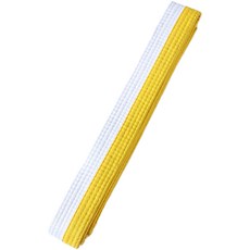 My Link跆拳道腰帶腰帶, 04白黃, 1入