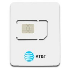 심통 AT&T 미국 유심칩, 15일, 매일 1GB 소진후 저속 무제한