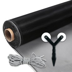 이지웨이 미세촘촘 방충망 + O형 PVC 가스켓 + 망밀대 세트 베란다용, 혼합색상