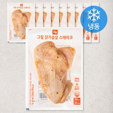 오쿡 닭가슴살 그릴 스테이크 (냉동), 200g, 10팩
