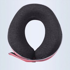 블룸소셜 휴대용 U자형 메모리폼 목베개, 피치