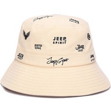 JEEP SPIRIT 빈티지 자수 벙거지 + 지프전용포장 - 지프빈티지와펜군모