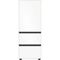 비스포크김치냉장고 삼성전자 BESPOKE 김치플러스 3도어 키친핏 냉장고 313L 방문설치 새틴 화이트 RQ33C74C3W6